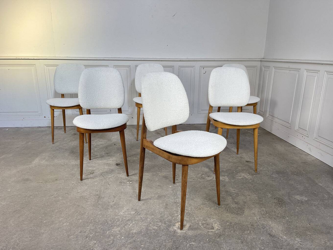 Six Baumann chairs 1950 "Pégase"