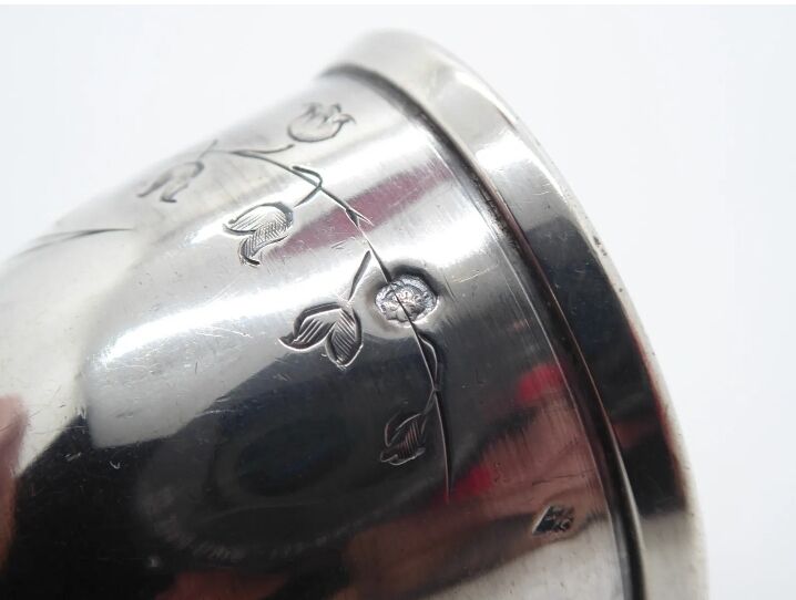 Sterling silver eggcup
