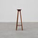 Art Deco tall oak wooden console or pedestal, France 1920s