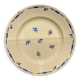 Large vintage K&G Luneville porcelain dish "Flore" 1950s small blue flowers