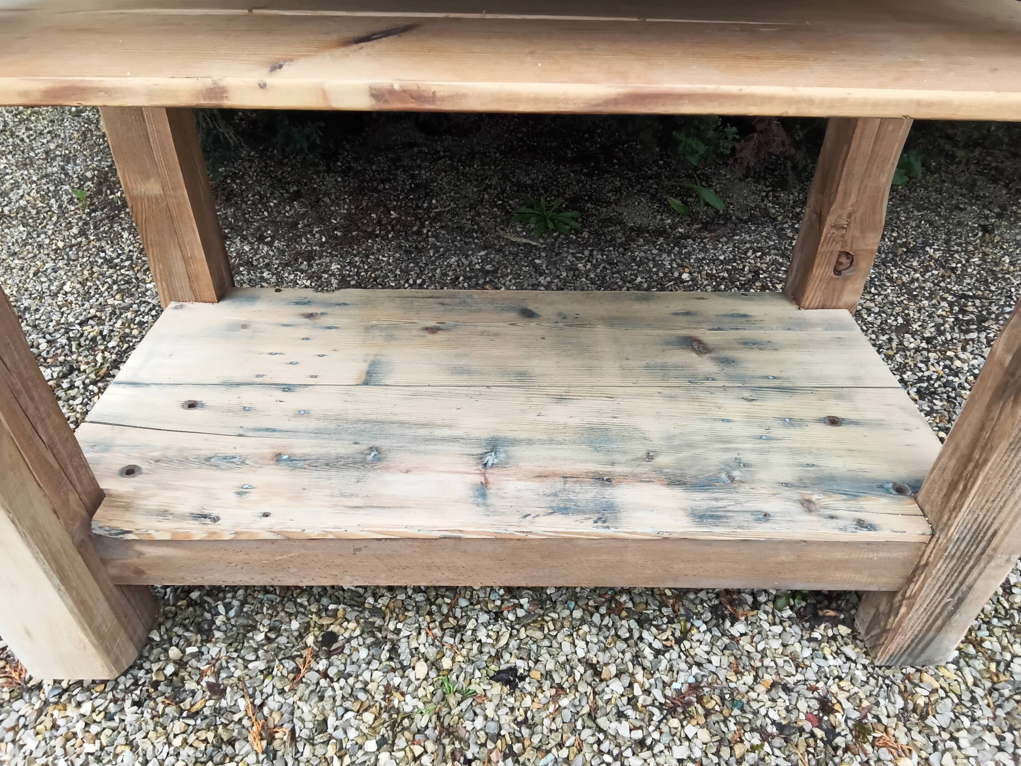 Solid wood table