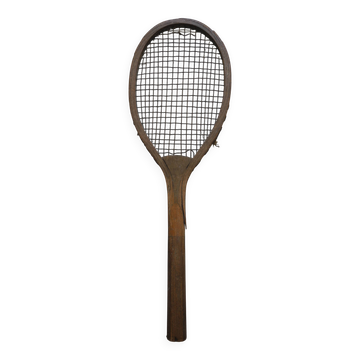 antique wooden tennis racket decor 1900 sports antique racquet
