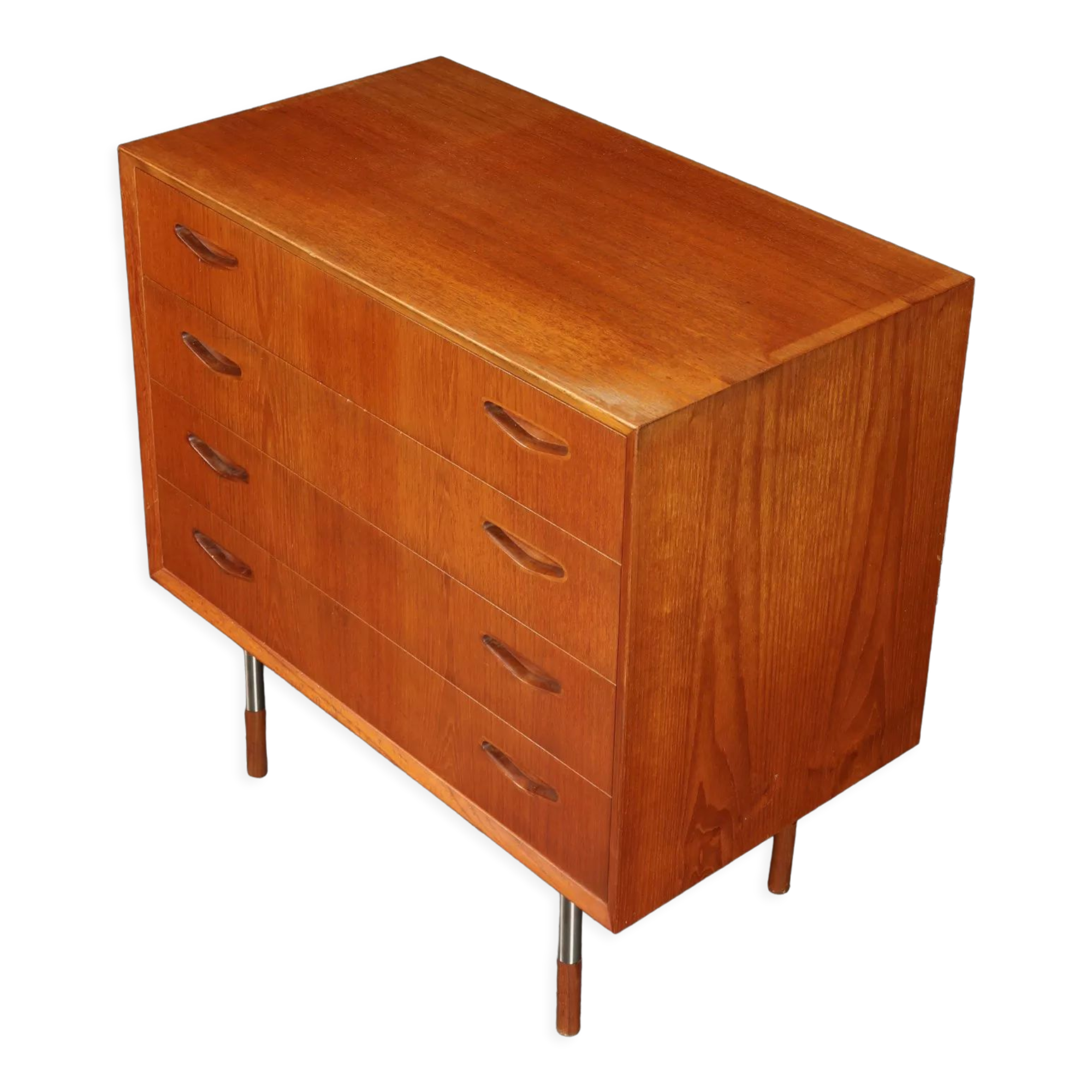 Commode en teck, années 1960