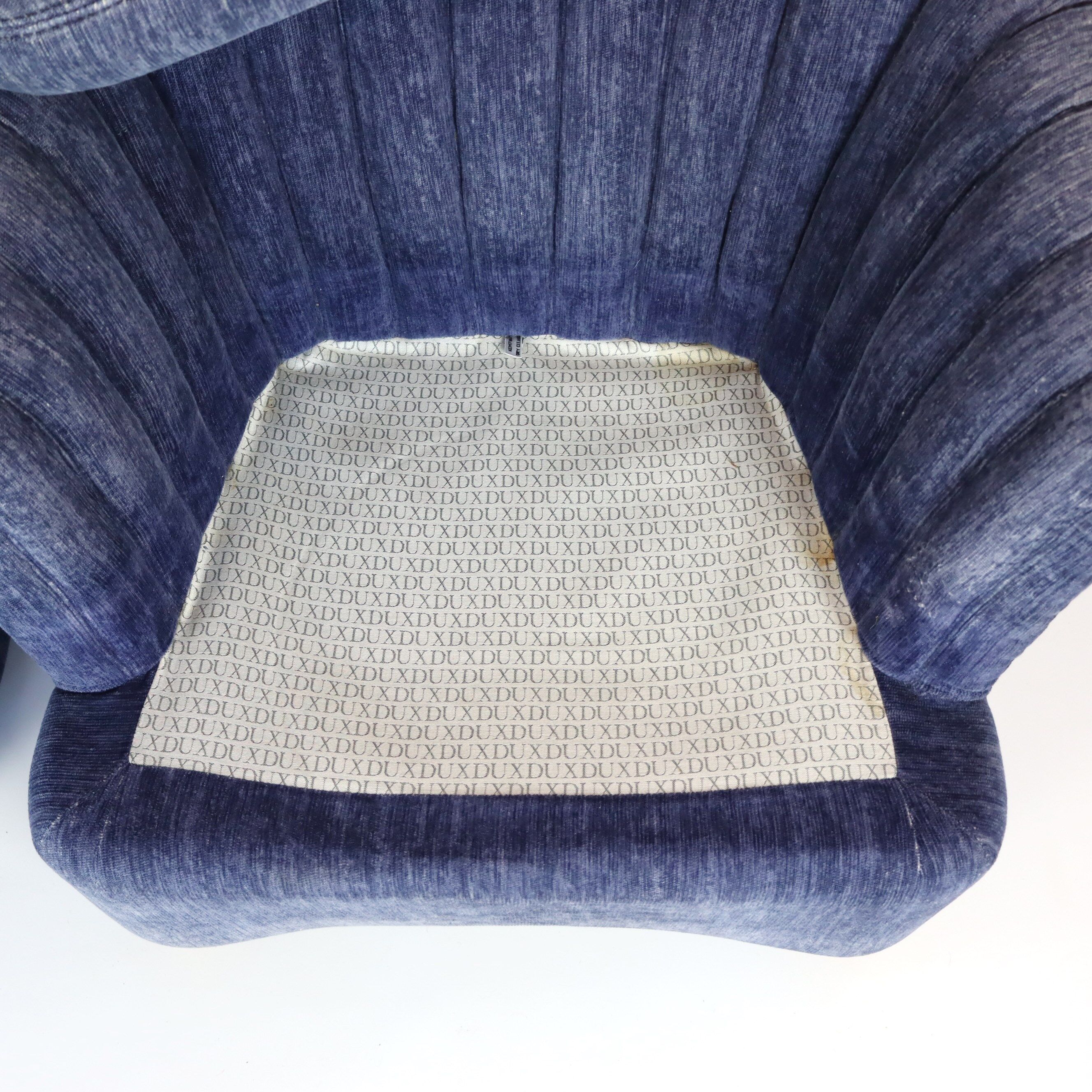 Pair of velvet armchairs "dux"