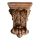 Neo classical console terracotta shelf acanthus leaves
