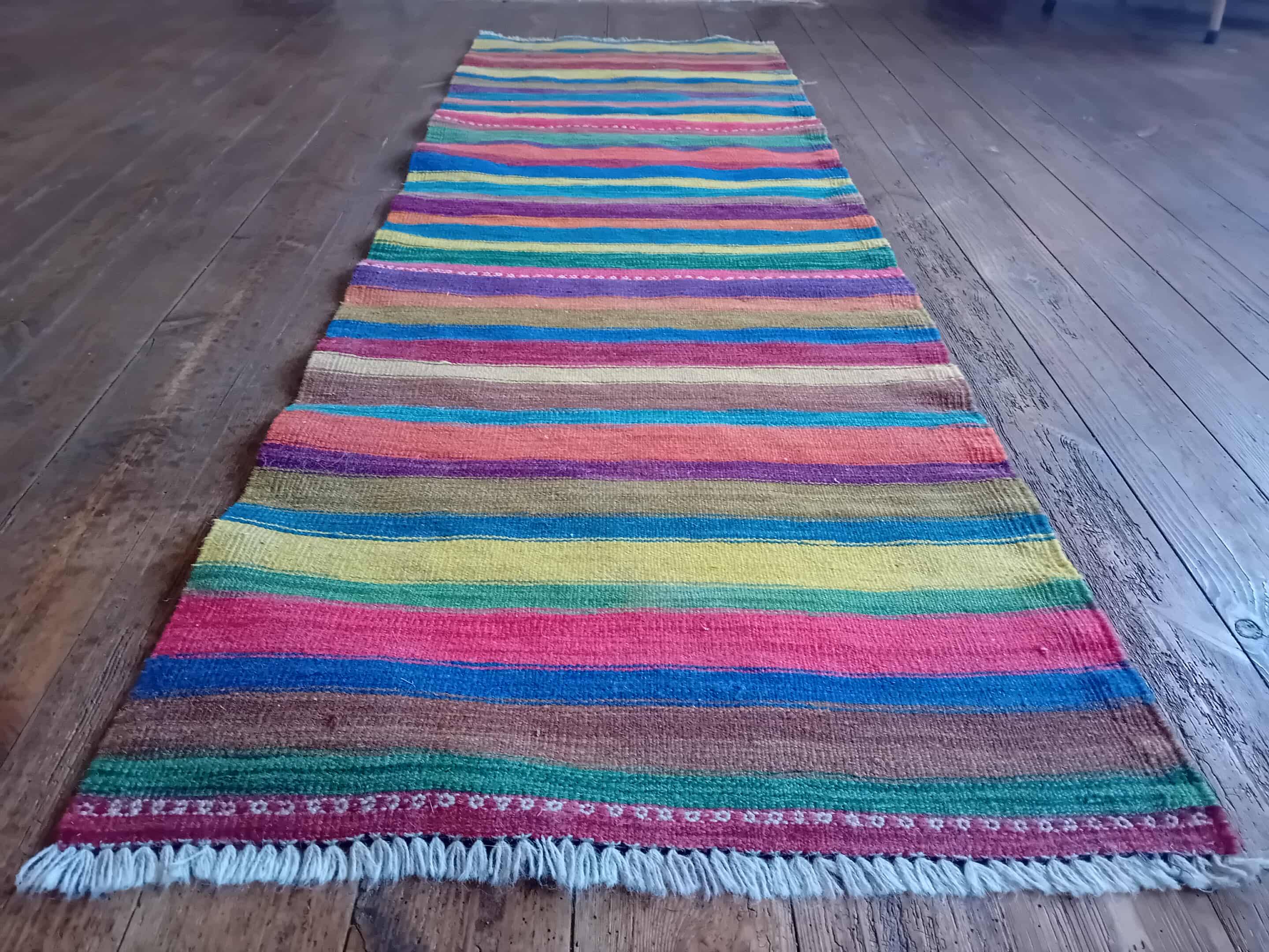 Handmade Indian Kilim 200x64cm