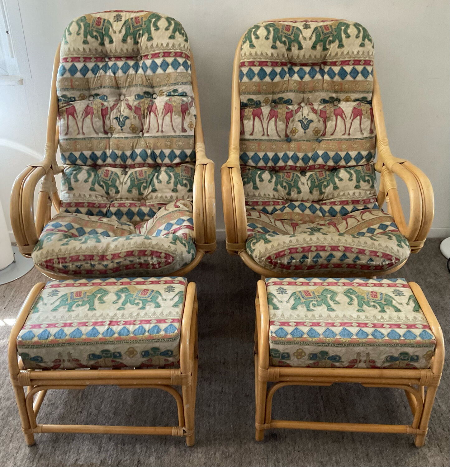 Rattan ensemble from the 70s