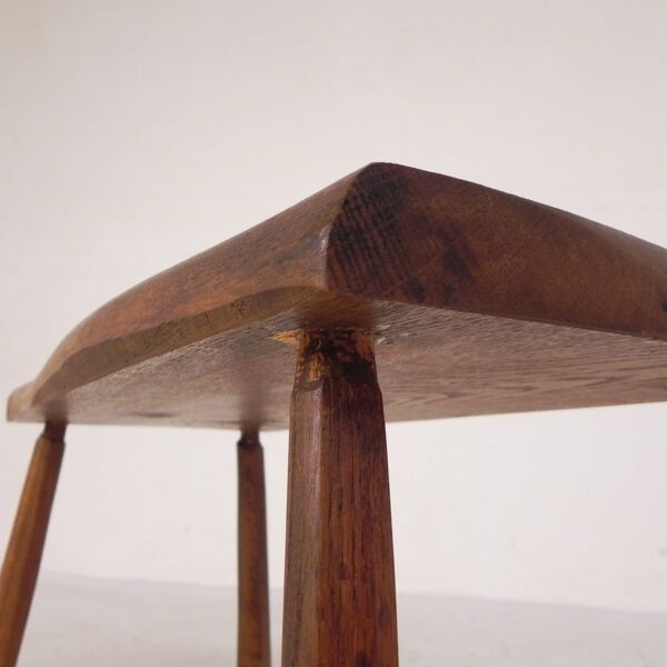 Table d'appoint vintage en tronc d'arbre, années 1960