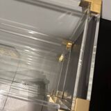 Console shelf in plexiglass and glass