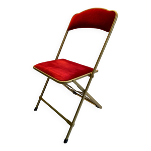 Chaise pliante en velours