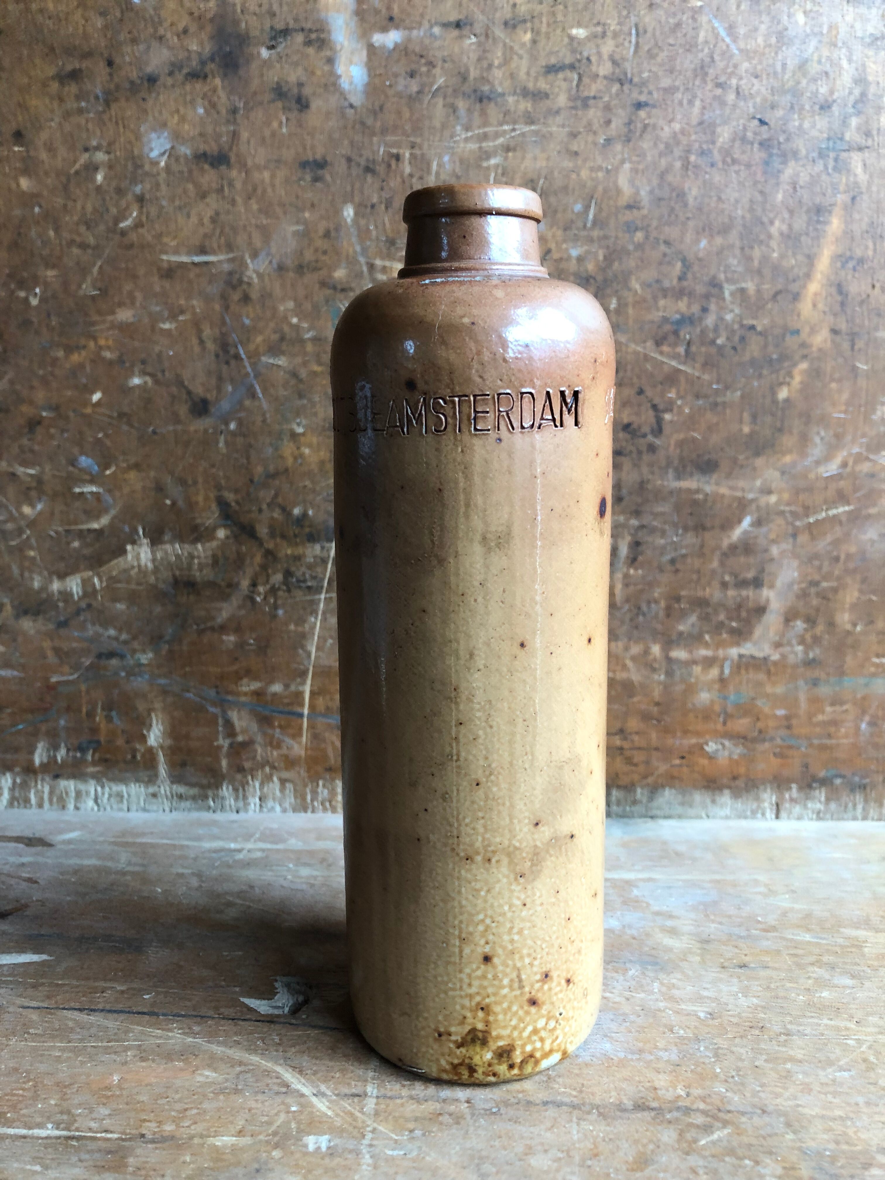 Old bottle sandstone erven lucas bols't lootsje amsterdam vintage