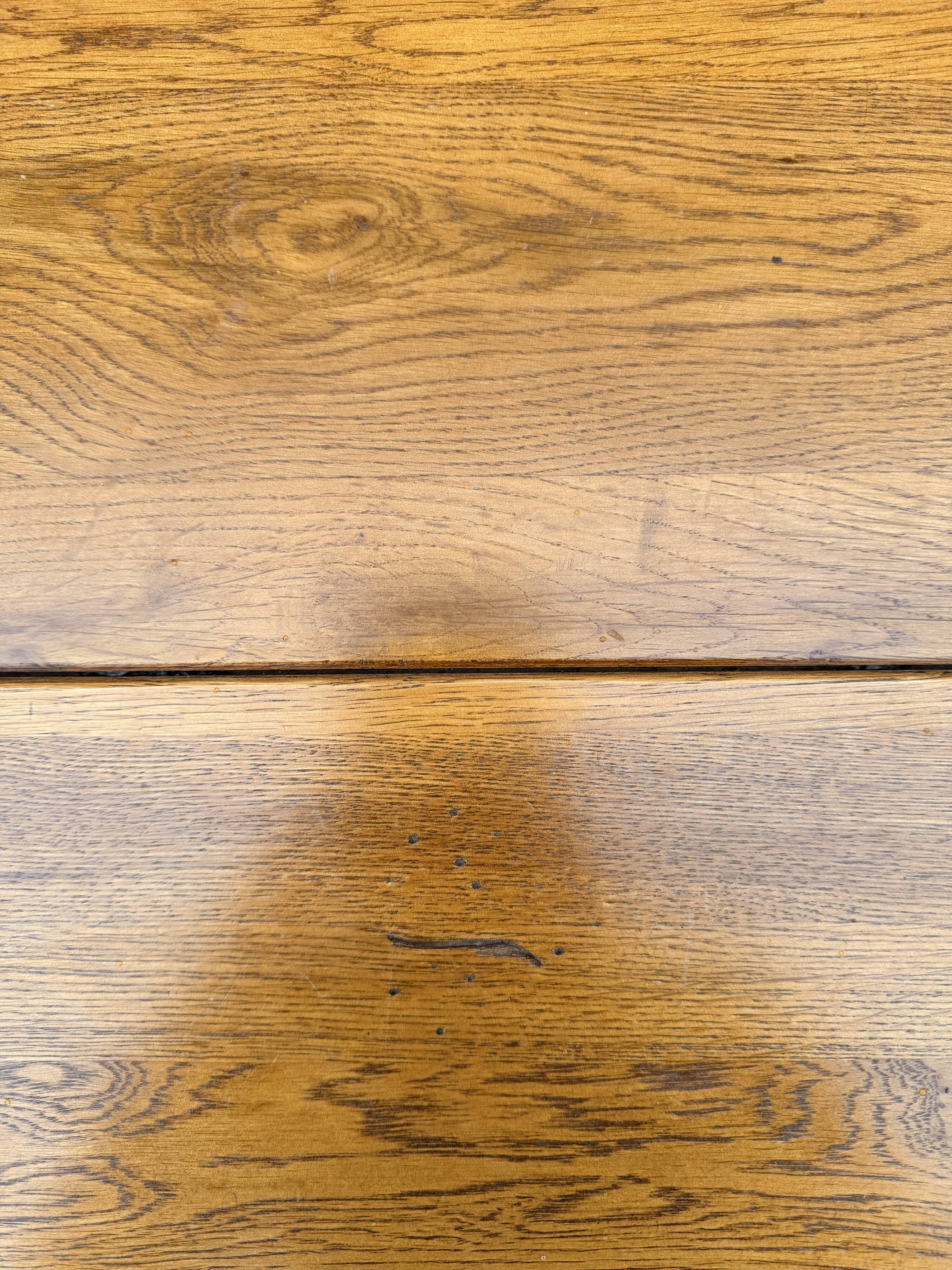 Solid wood farmhouse table