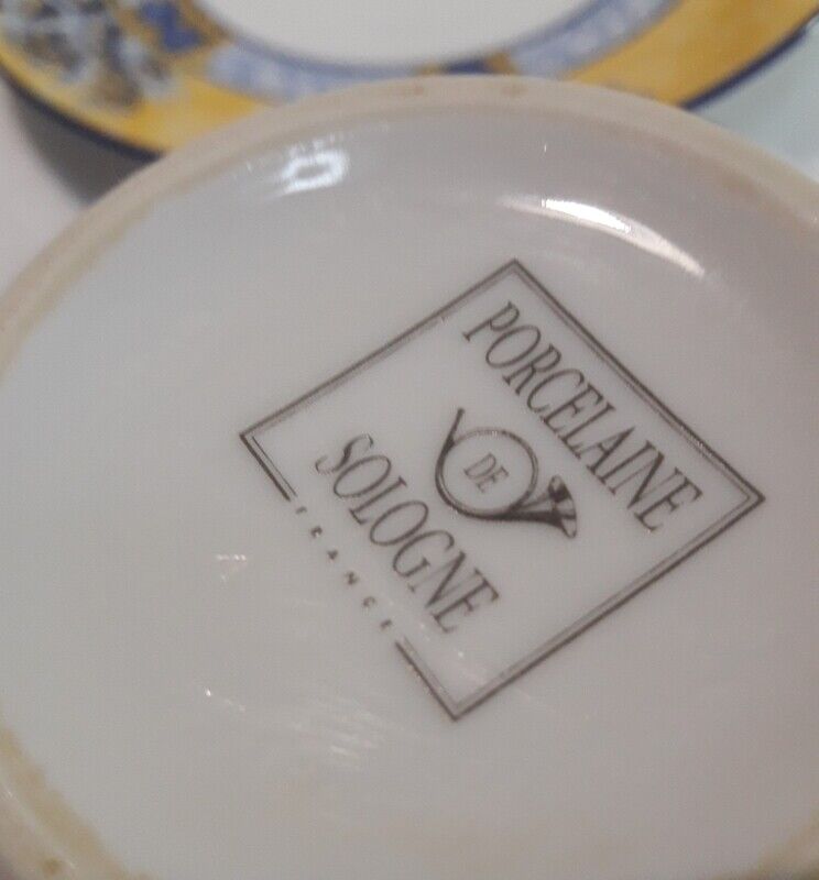 Cup saucer, breakfast Limoges porcelain of Sologne tea