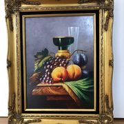 Still Life fruit panel oil