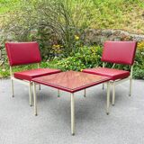 Chairs and coffee table by Anonima Castelli from Castelli / Anonima Castelli, Italy, 1950s, set of 3.