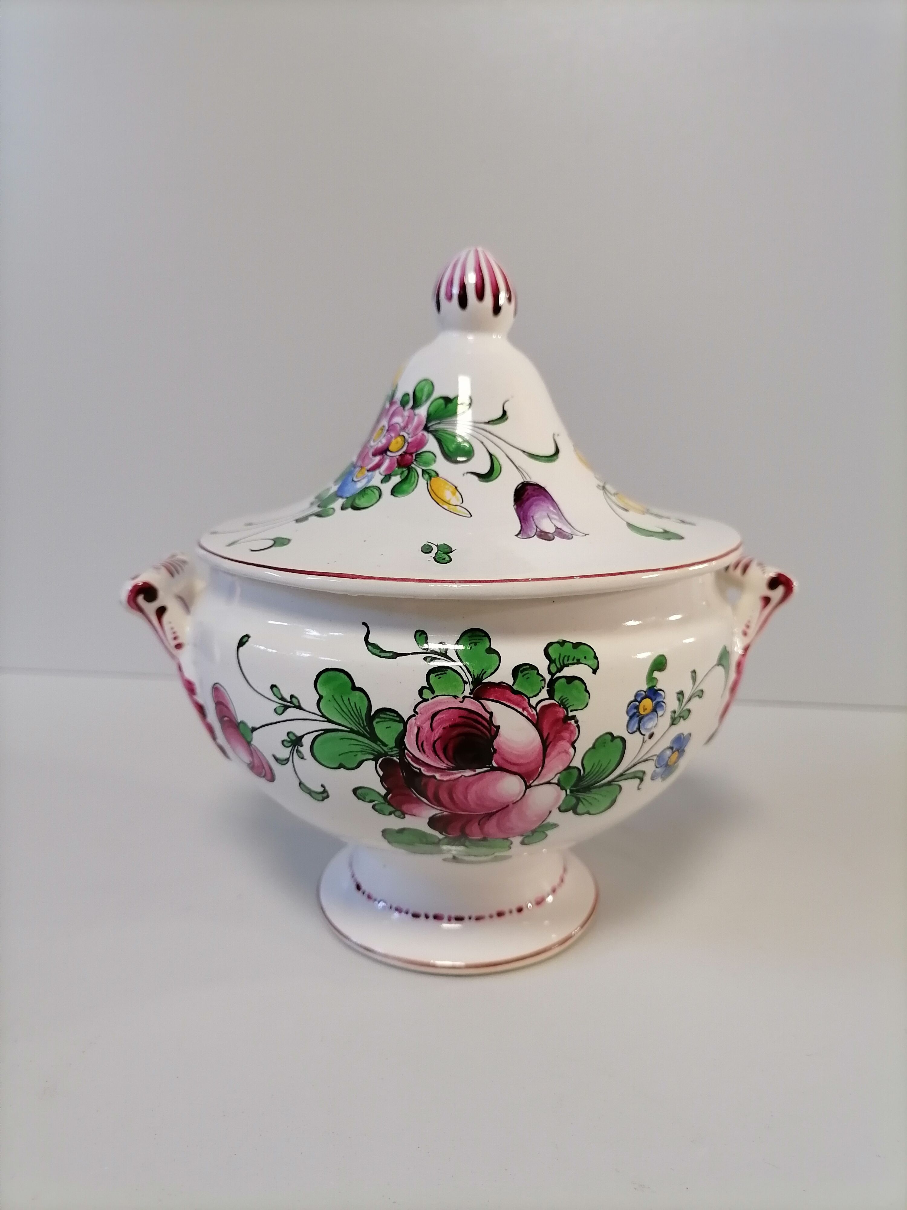 Strasbourg earthenware soup bowl