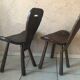 Pair of brutalist chairs