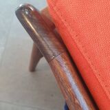 Scandinavian 3-seater teak bench