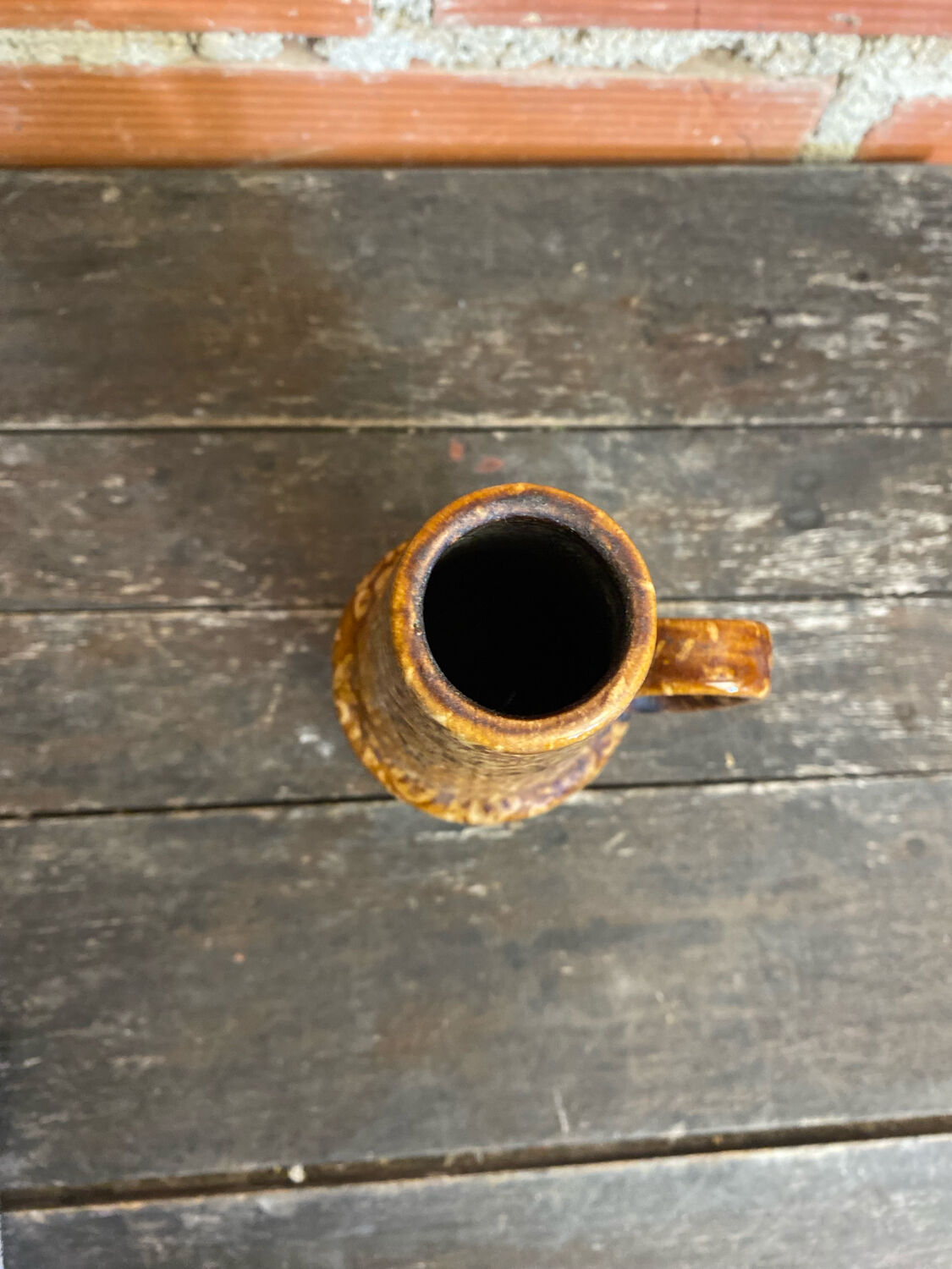 Brown ceramic vase West Germany, 1960s