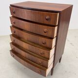 Rosewood Bowed Chest Of Drawers By Kai Kristiansen