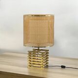 Rare Vintage Brass Lamp 'Spiga' Tronconi, 1960s