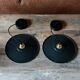 Enamelled sheet metal pendant lamp