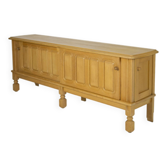 Oak sideboard by Guillerme & Chambron