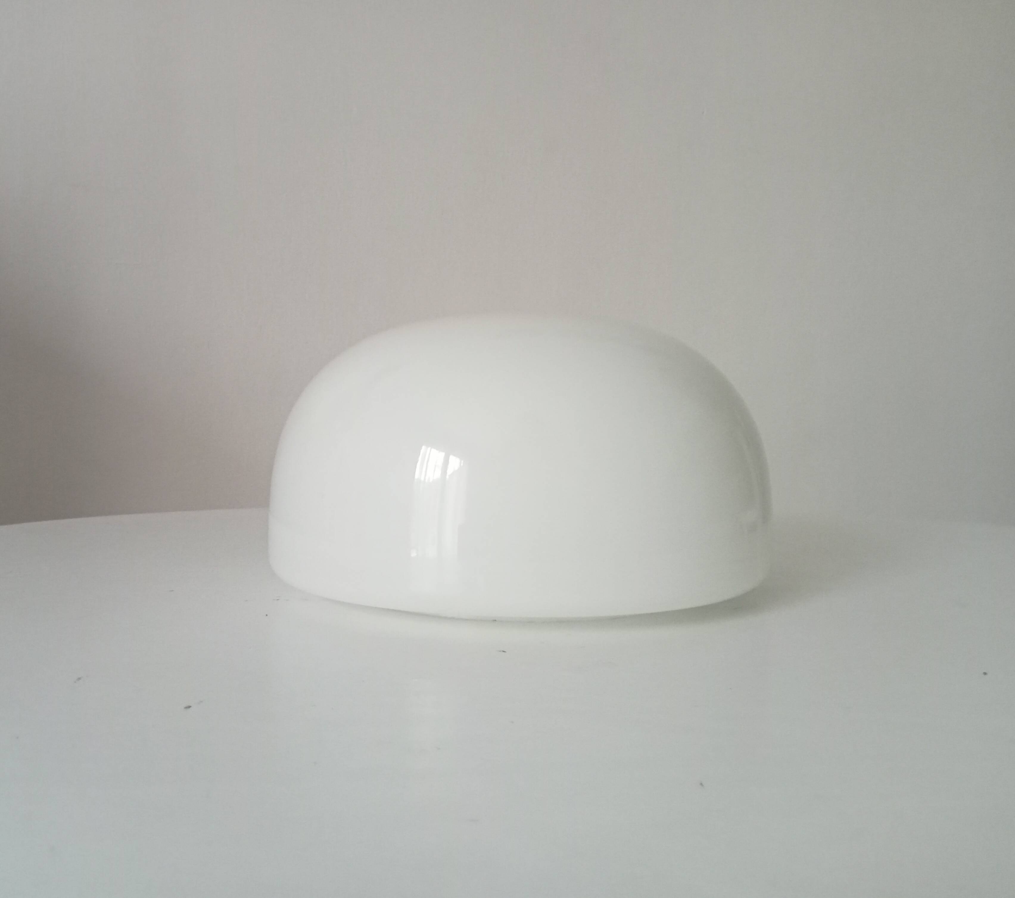 Old vintage globe lampshade in opaline.