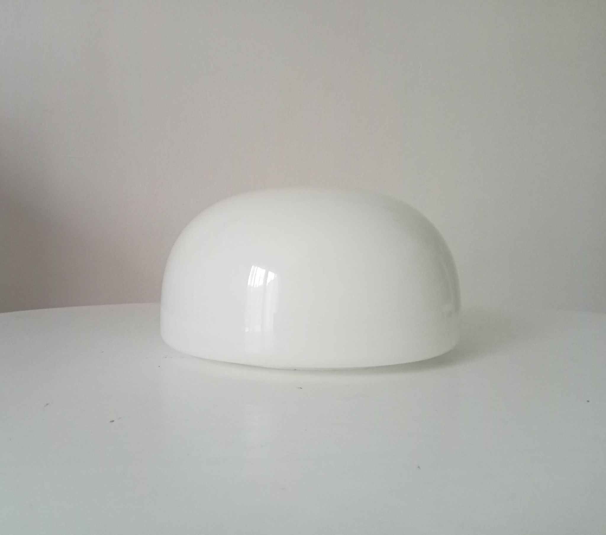 Old vintage globe lampshade in opaline.