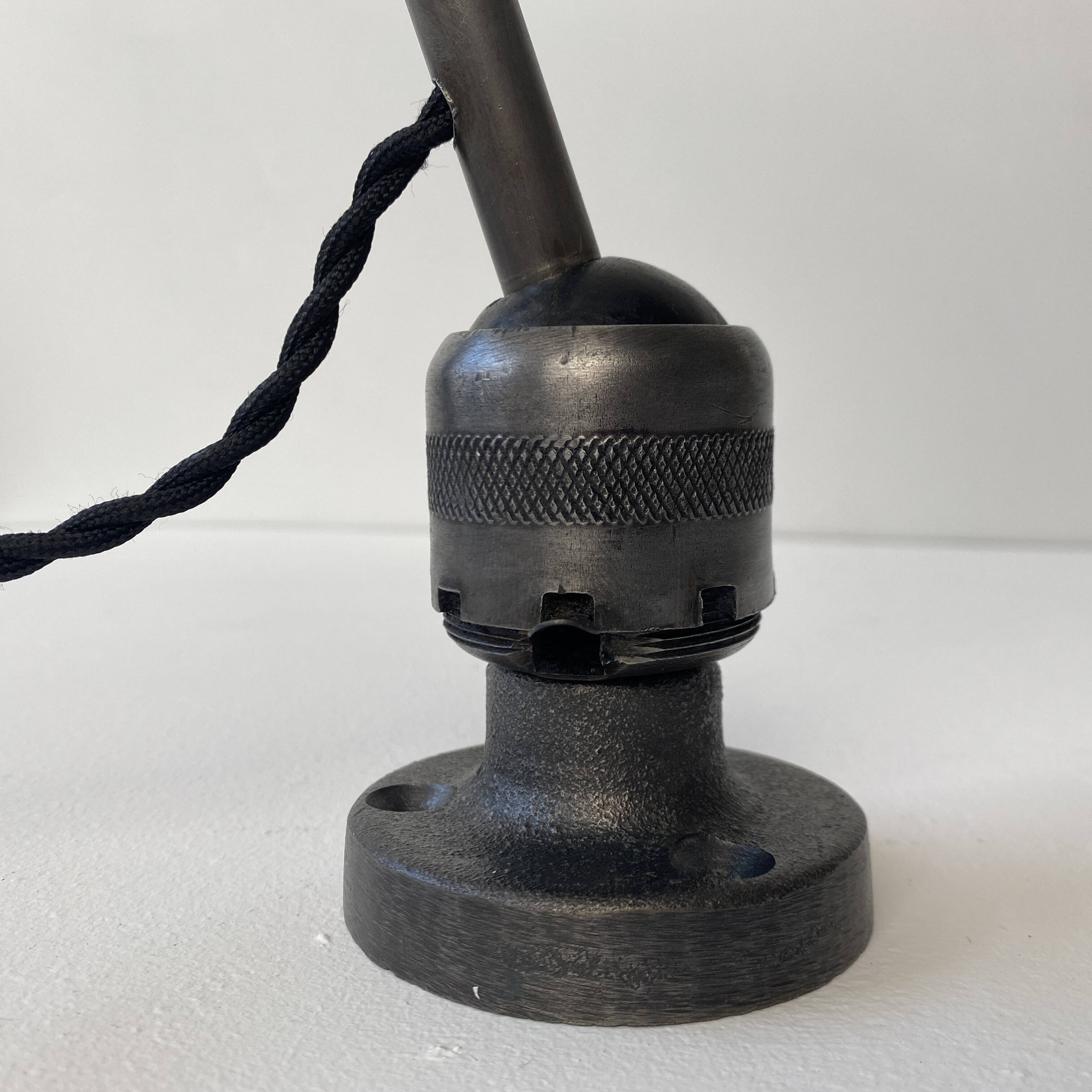 PAIR OF ANTIQUE INDUSTRIAL WALL LIGHTS "GRAS RAVEL" No. 304