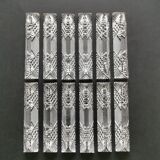 Crystal knife holders