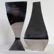 Michael Aram - Ensemble de deux vases en acier inoxydable 1er édition
