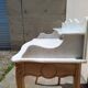 Table de toilette, plateau marbre