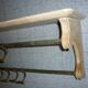 Vintage wall coat rack with shelf and 8 sliding pads