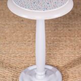 Terrazzo decor pedestal table