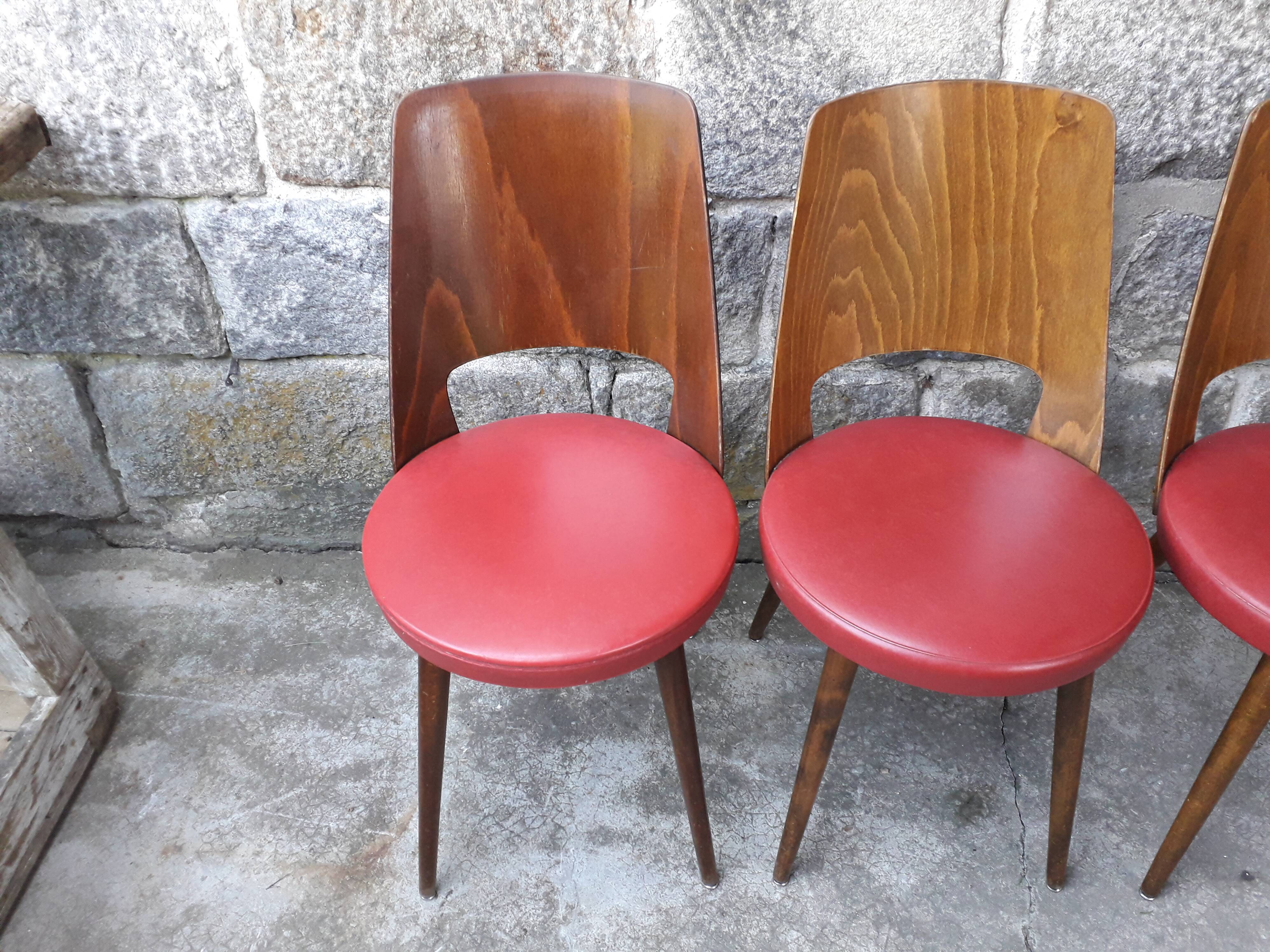Lot de 6 chaises bistrot Baumann Mondor