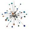 Lustre spoutnik en verre de murano multicolore « star »