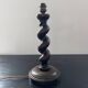 Turned wooden lamp base