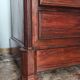 Antique Louis-Philippe style commode with Carrara marble top.