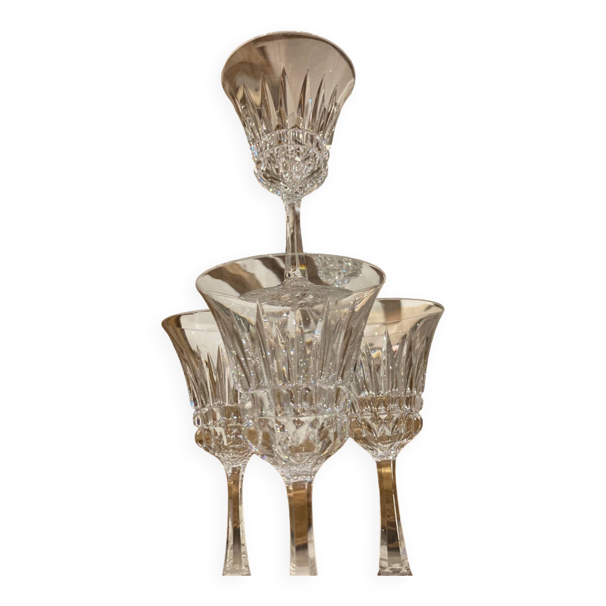 4 Villeroy & Boch crystal stemmed glasses