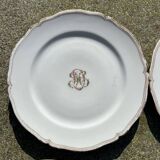 Monogrammed plates - MD
