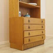 Danish Oak Bookcase with Drawers, 1960s