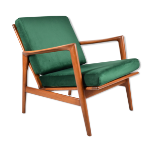 Fauteuil en velours scandinave