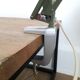 Lampe articulée Ledu type 2312 atelier architecte métal laqué vert -1970