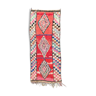Carpet berbere boucherouite 85x205 cm