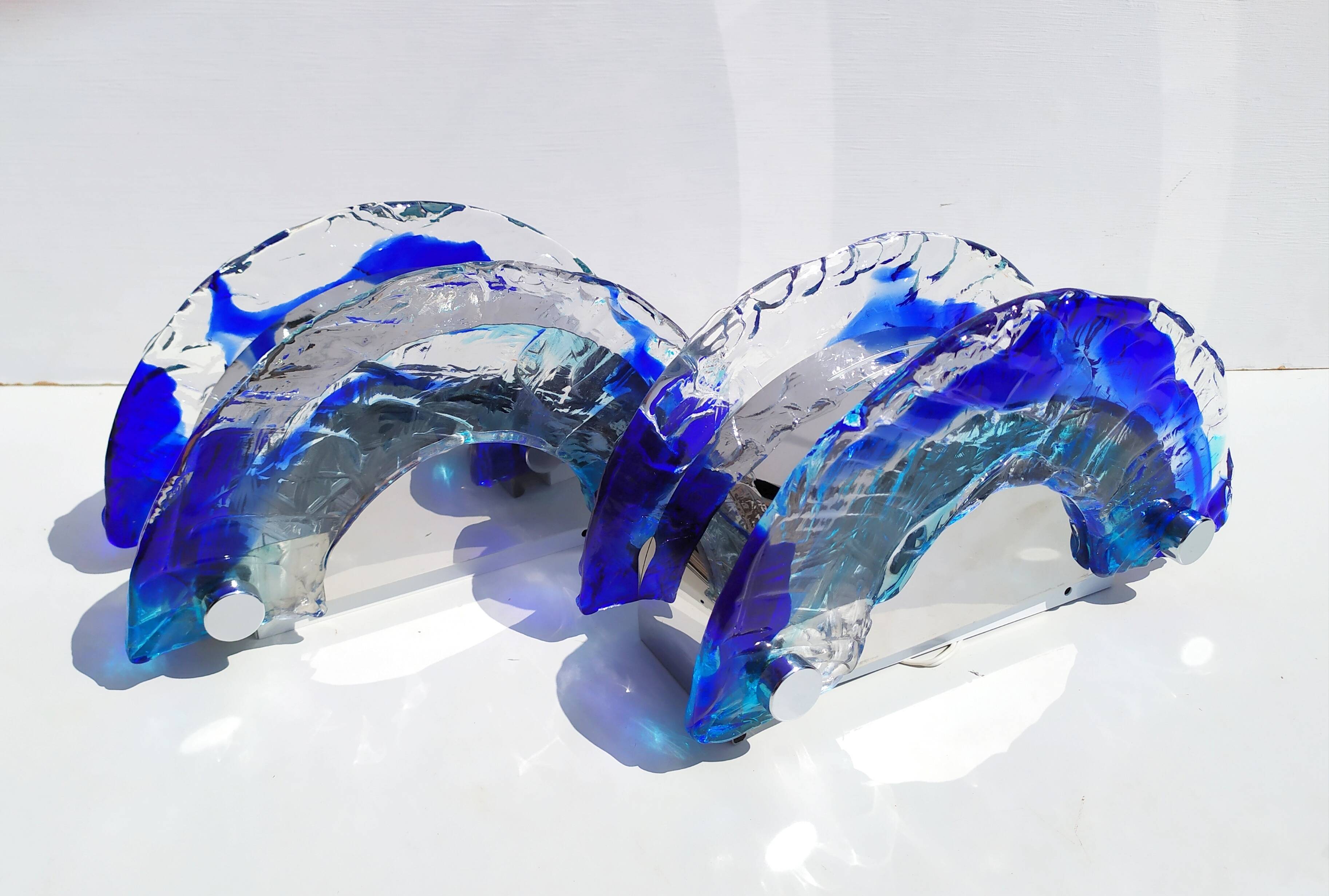 Murano wall lights La Murrina, set of two, 1980.