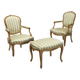 Rococo-style antique salon in wood, 20th century.