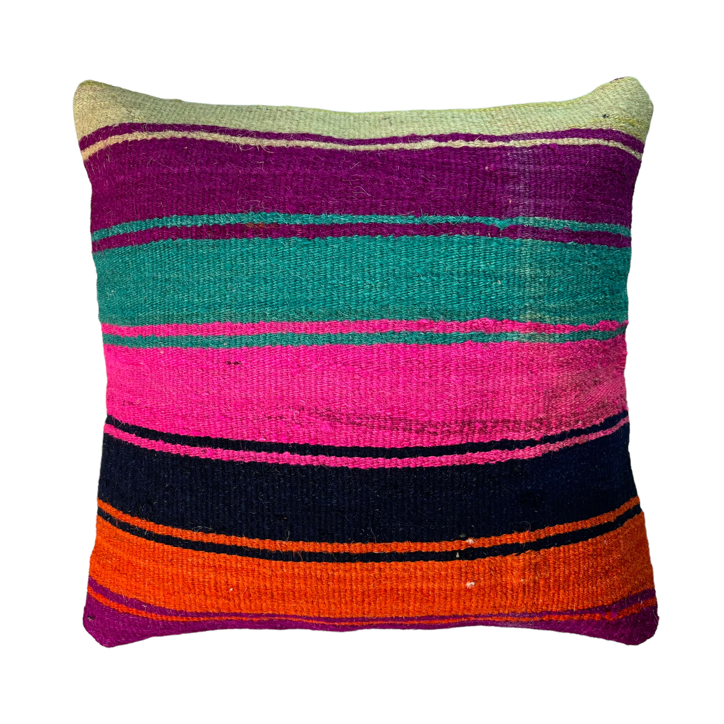 Vintage turkish kilim cushion cover 40 x 40 cm