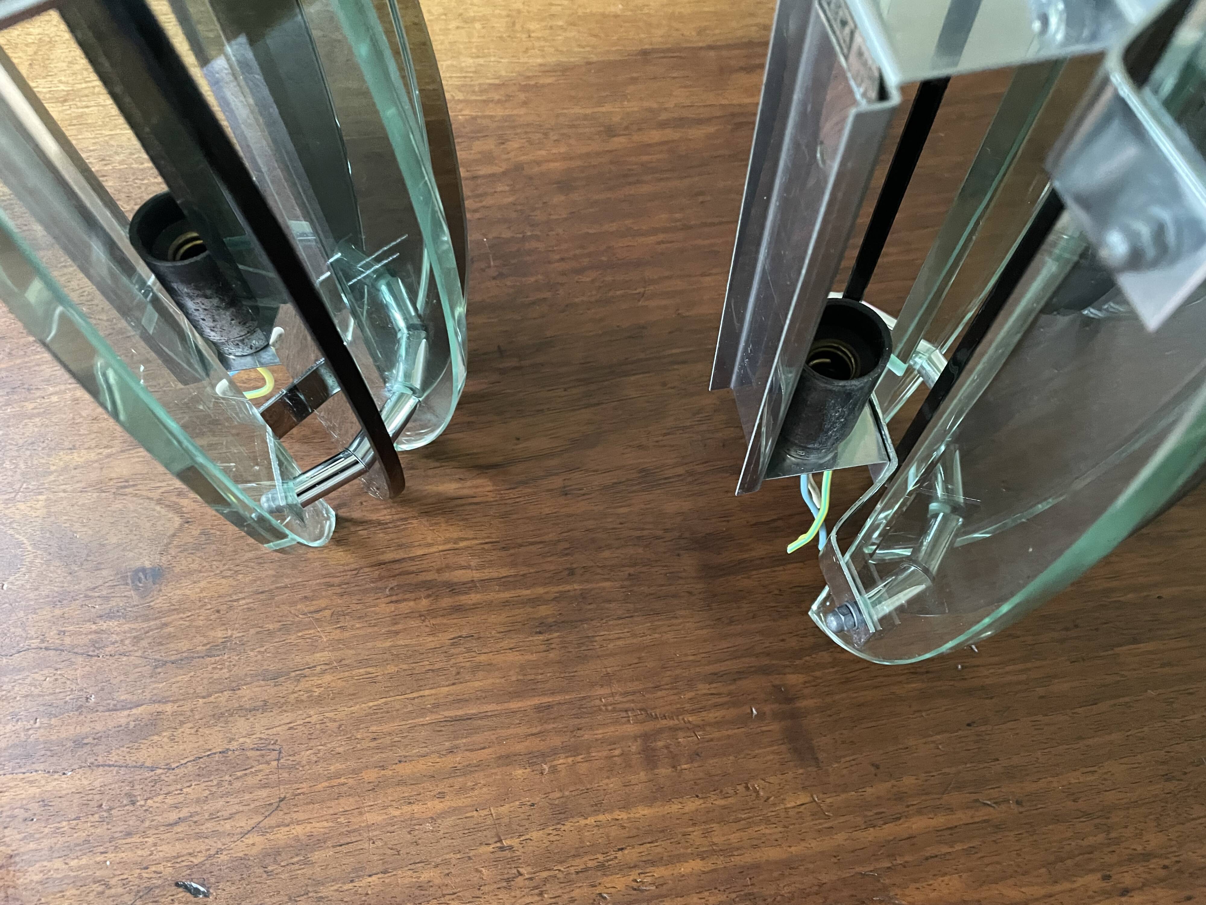 Wall lights with Murano glass slats VECA Italy