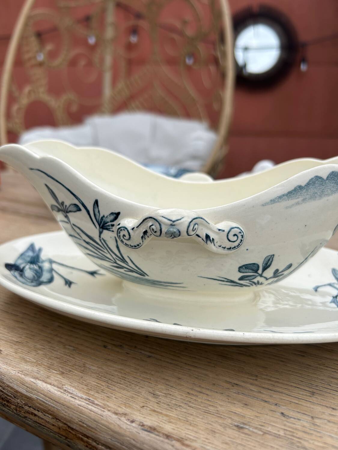 Saucière Lunéville Keller et Guerin Cigogne